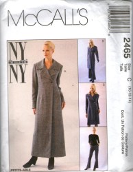 2465 MCC LINED EMPIRE COATDRESS LENGTHS,PANTS PATTERN 4-8